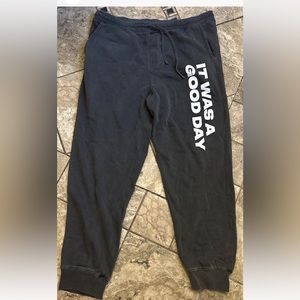 NWOT Ice Cube It Was A Good Day Logo Relaxed Jogger Sweatpants Grey Men’s 2xl
